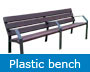 plastic bench