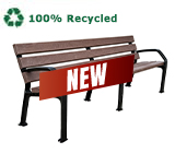 recycled plastic bench Alba