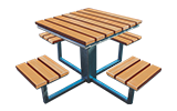 table set with strong stool