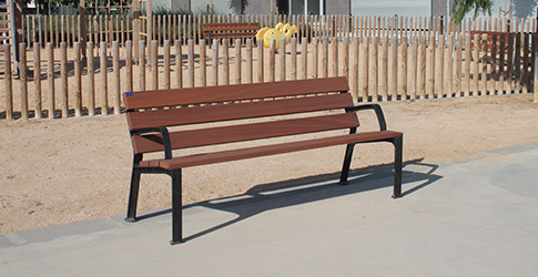 dawn urban bench installed
