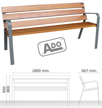 acorde wood bench