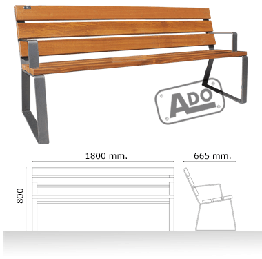 wood bench dama