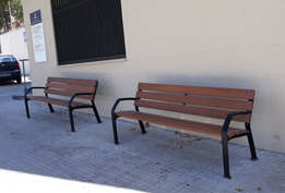 dawn urban bench installed