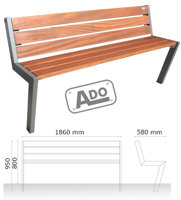 wood urban bench dickens