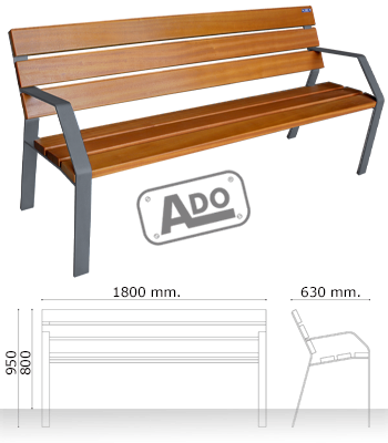 bench wood loa