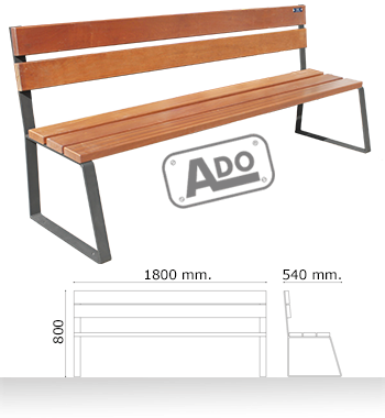 wood bench note