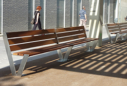 novel benches installed