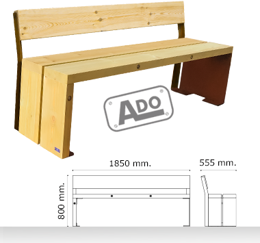 wood bench rustic