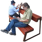 wood bench tupi