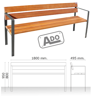 wood urban bench unamuno