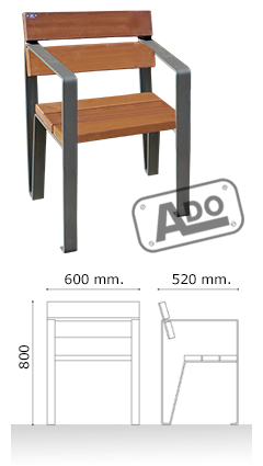cervantes wooden chair