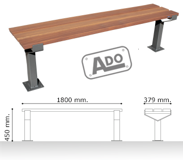 low bench wood allende