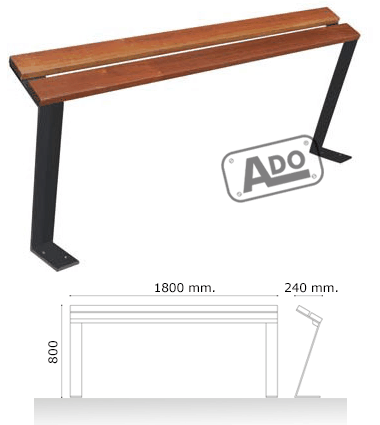low bench wood apoyo