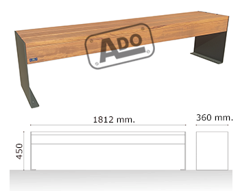 low bench wood squared