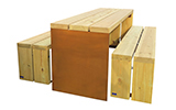 set wood rustic