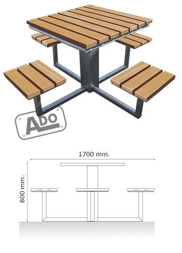 strong table and stool set