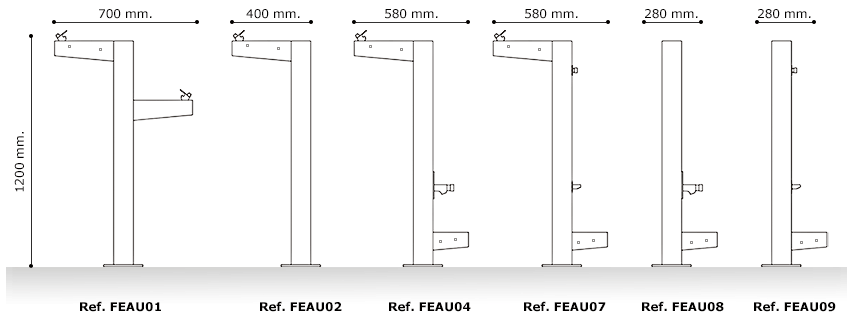 eau multifunctional double fountain