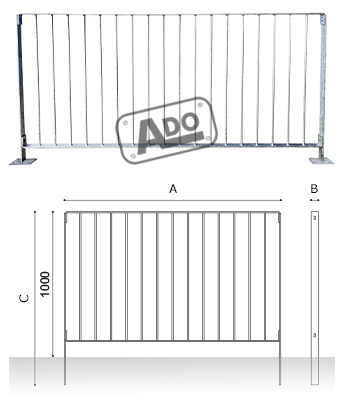 urban modular railing ares