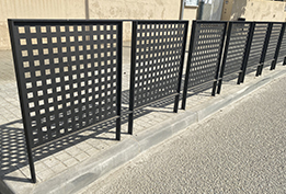 modular urban railing orfe installed