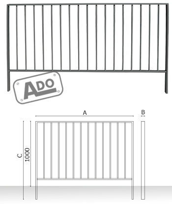 urban modular railing queen