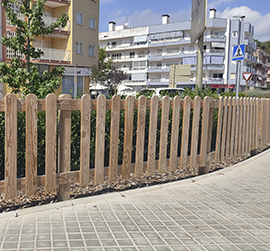 fustal wooden fence installed