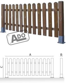 fustal wooden fences