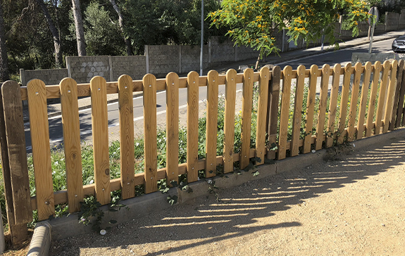 wooden fences installed
