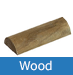 wood finish wheel stopper